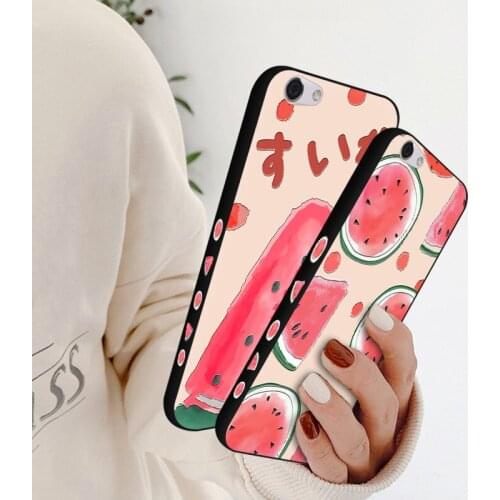 Summer Watermelon Silicone Case For OPPO K3 K5 Holder Stand Back Cover For OPPO Realme Q X 1 2 3 V5 X2 X7 X50 6 Pro XT Case