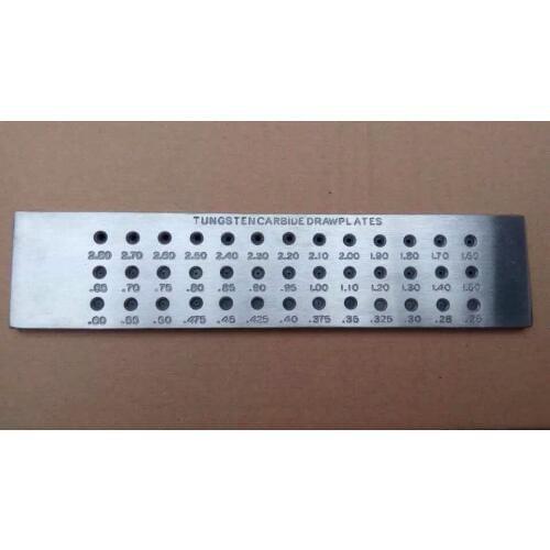 39 Holes Draw plates 0.26-2.8mm steel drawplates Vintage Watchmaker Jeweler Drawplates