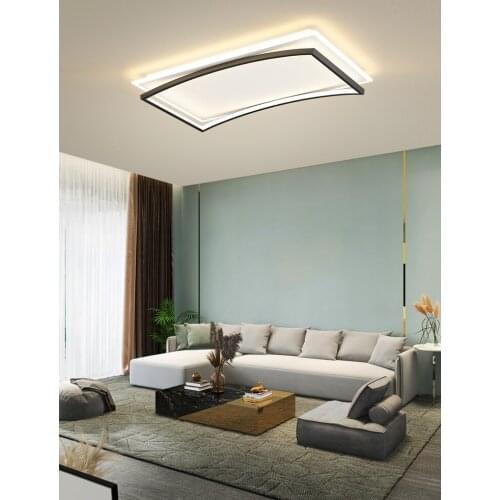 LED Ceiling Lamp For living room bedroom black gold square shape indoor lighting Home Decor Fixtures ceiling lights dimmable