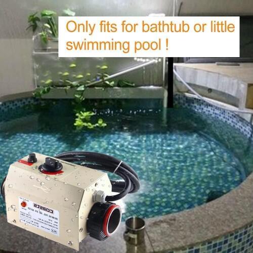 Water Heater Thermostat 220V 3KW Swimming Pool Thermostat SPA Bath Portable Pool Heater Electric Water Heater Thermostat Heater