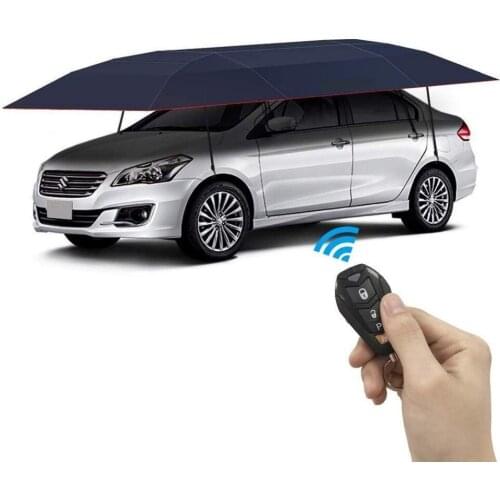 Universal semi-auto Car Tent waterproof Automatic Car Umbrella with remoter Tent Carport Canopy Beach Tent with Anti-UV