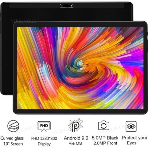 New 2.5D Tempered Glas On Biggest Discount Phone Call Tablet Google Play 10 inch android 9.0 IPS Screen WiFi GPS Tablet 10 10.1"
