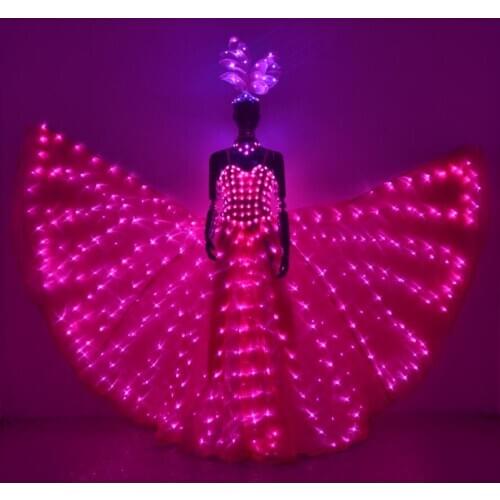 Women led Dress / LED isis Wings /Girls LED Suits / LED dance Costumes