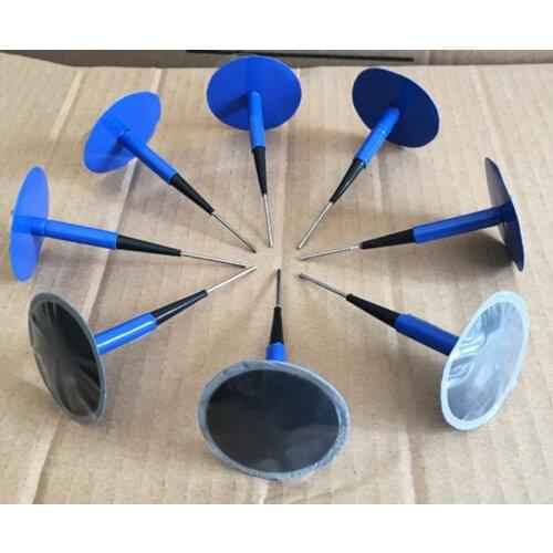 24pcs Tyre Puncture Repair Tubeless Wired Mushroom Plug Patch Kit 6mm Universal