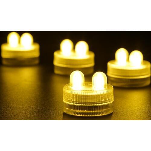 36 pieces/lot) White/Warm White/Red/Green/Blue/Pink/Purple/Orange/Teal/Amber/RGB Waterproof Mini LED Decorative Tea Lights