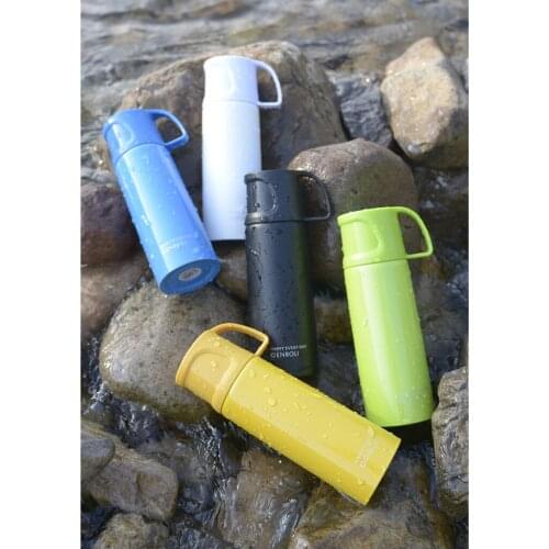 500ml Stainless Steel Vacuum Insulated Mug Coffee Tea Cup With Cup