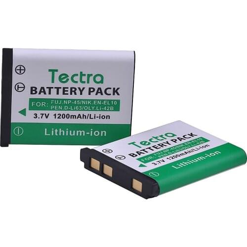 2X1200mAh Li-40B Li 40B EN-EL10 NP45 Li-42B Li40B Camera Battery for Olympus Pentax D-Li63 Z30,Z110 Fuji NP-45 Nikon EN-EL10