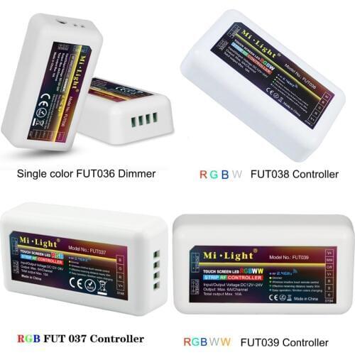 2.4GHz 4 Zone RF Wireless mi light led remote controller with touch hand