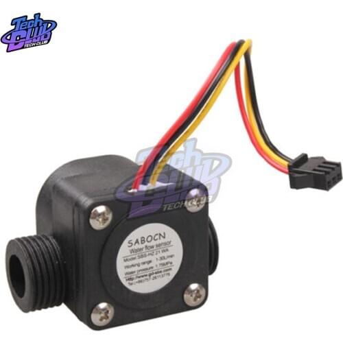 G1/24 Point Water Flow Sensor Fluid Flowmeter Switch Counter 1.75MPa Hall Control Machine Flow Meter 1-30L/min For Water Heater