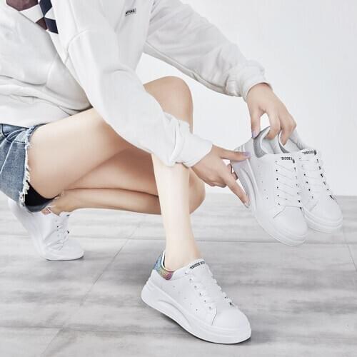 Women Tennis Shoes Tenis Feminino Zapatos Mujer 2019 New Student Flat Sport Shoes Tenis Plataforma Ladies Sneakers Trainers 7