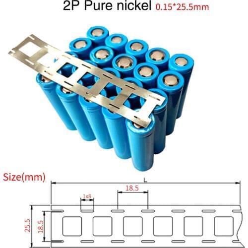 1kg 18650 Nickel strip 2P High Purity Pure Nickel Belt Lithium Battery High Quality Nickel Strips For 18650 Lithium Battery Pack
