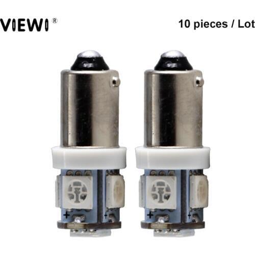 10pcs BA9S BAX9S T4W 3886X H6W 363 Canbus Error Free LED car Reverse bulb Auto Parking Light 12V 5050 License Plate Lights