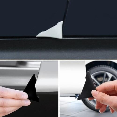 2 Pcs/set Silicone Car Door 90 Degree Angle Corner Cover Bumper Crash Scratch Protector Anti-Scratch Crash Protection Auto Car