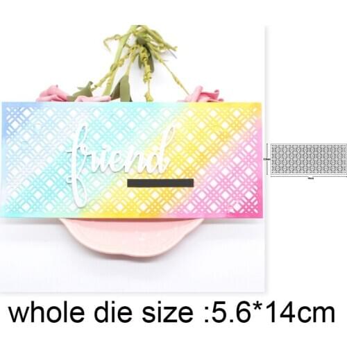 2020 new metal dies Lattice Background Frame Cutting Dies Stencils DIY Scrapbooking dies Embossing Paper Card Making Craft dies