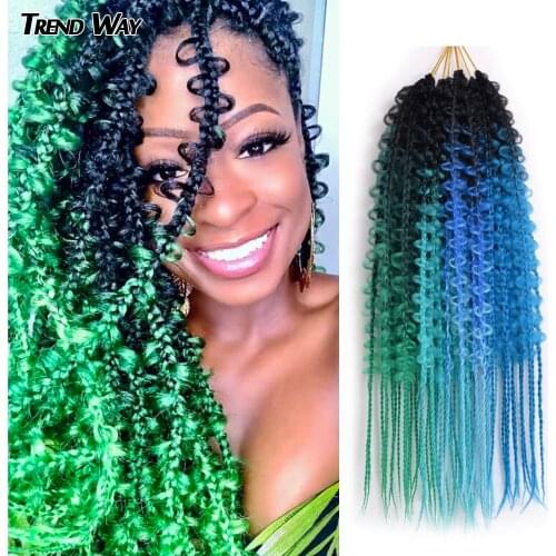 24inch Faux Locs Butterfly Box Braiding Hair Synthetic Hair Extensions For Women Pre-twisted Crochet Hair Ombre Multicolor Hair