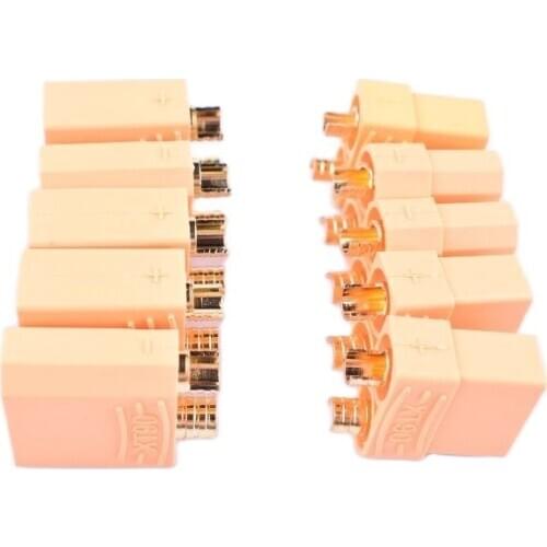 5pairs XT90 Male/Female Bullet Connector 4.5mm yellow blue black Bullet Plug for RC Lipo Battery model car