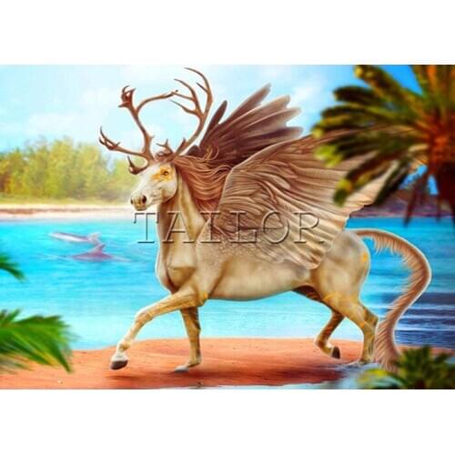 5d diamond painting kit deer complet cuadros embroidery Cross stitch dirll drawing mosaic full square landscape horse unicorn 11