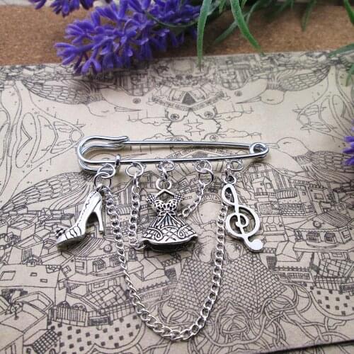 Party brooch dacing brooch Girlfriend charm brooch fashionista Gift, gift for friend, girlfriend