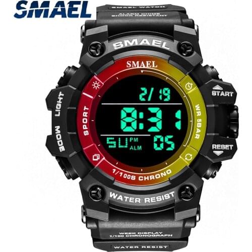 Digital Watch For Men LED Clock SMAEL Sports Wristwatches Military Stopwatch Luminous relogio 8046 Men Watches Sport Waterproof