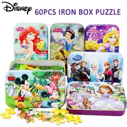 Disney Frozen Mickey Mouse Toy Story Sofia The First Puzzle Game Avengers Spiderman Action Jigsaw Educational Toys For Children