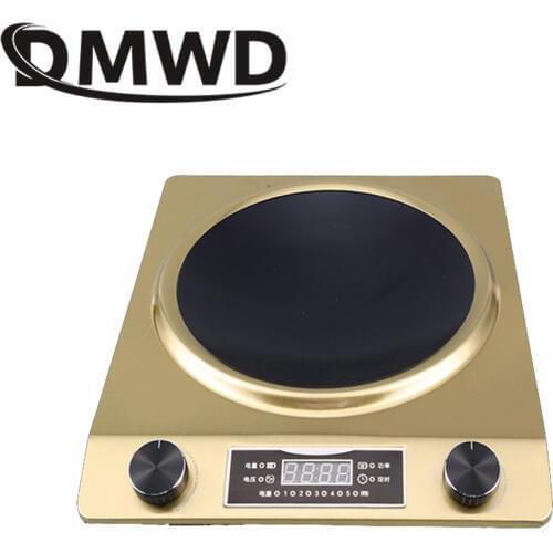 DMWD Electric induction cooker Waterproof 3000W High power Concave Stove Hotpot cooker intelligent Mini hot pot Cookware EU plug