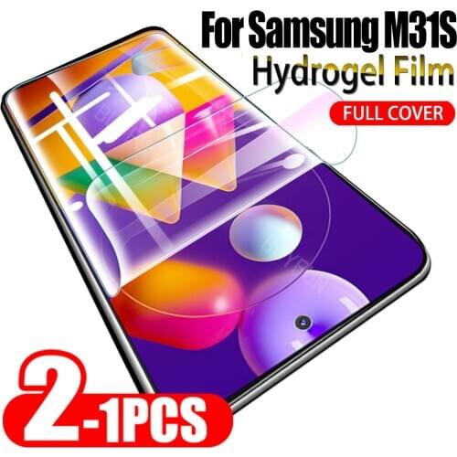1-2PCS Hydrogel Film For Samsung Galaxy M31S SM-M317F Screen Protector Hydrogel Protective Film For Samsung m31s screen film