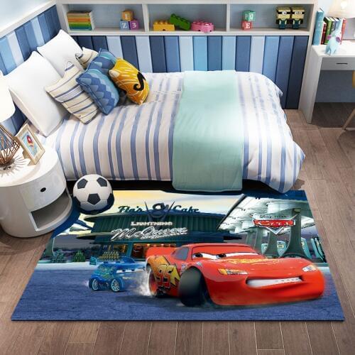 Cartoon Racing Car Boys Playmat 3d Print Non Slip Resin Children Kids Room Decorative Area Rug Kids Play Game Mat Doormat