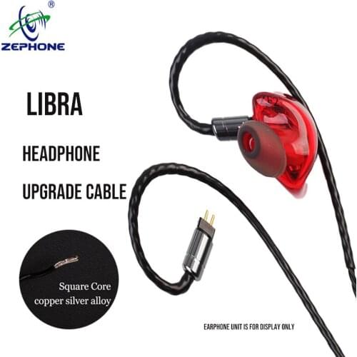 Zephone Libra - 0.78/MMCX/IE/A2DC 2.5/3.5/4.4mm Square Core Copper Silver Alloy stability sound quality Headphone Upgrade Cable