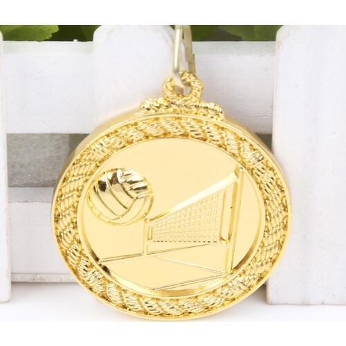 Volleyba medal School game Medal Gold Silver Bronze Motion, Honor Communication Ability/self-confidence Developing 5.0 cm