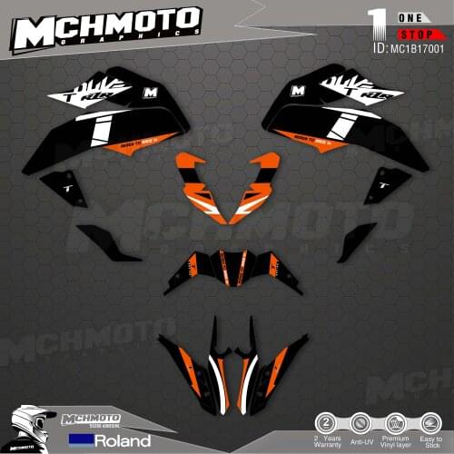 MCHMFG Full Graphics Decals Stickers Motorcycle Background For KTM DUKE 125 200 390 2017 2018 2019 2020