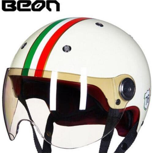 2019 New Eur ECE Certification Summer Motorcycle Helmet Half Face Motorbike Safety Helmet Made of ABS wiht PC Lens Visor