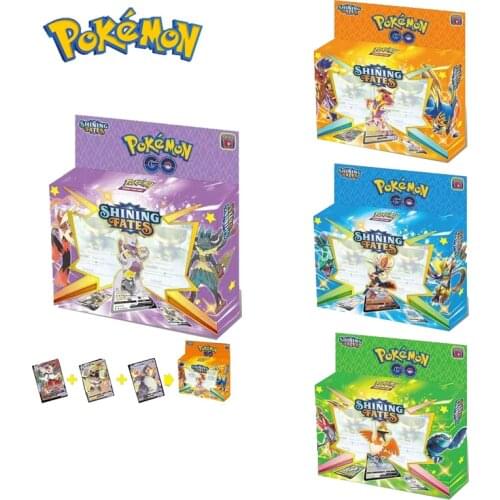 2021 Newest 180Pcs Random Box Shining Fates Pokemon Cards Collectible Trading Collection Cards Game Battle Card Kids Toy Gift