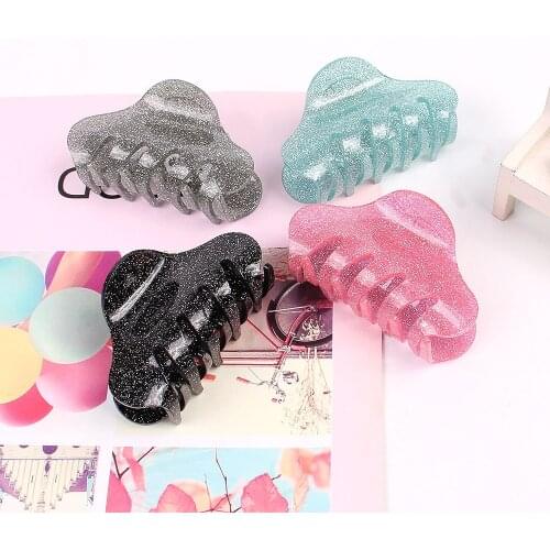 New Fashion Simple High quality acrylic shining Hair Clips for Girls Womens Hair Accessories Headdress