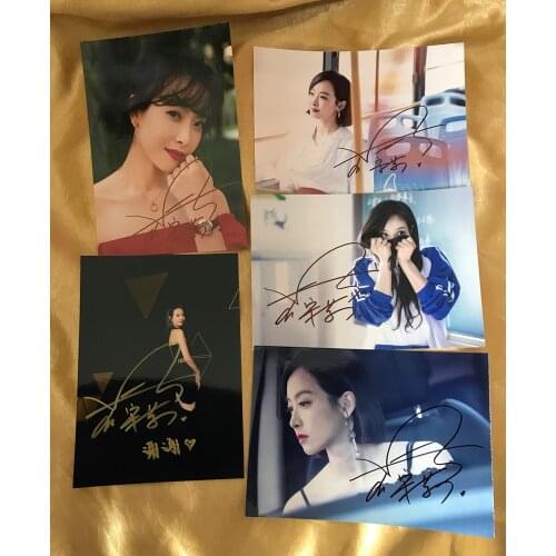 Signed Victoria Song Qian autographed photo 5*7 free shipping 032020