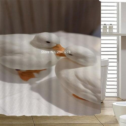 Popular Butterfly Fox Pattern Waterproof and Mildewproof Hook Can Be Water Shower Curtain Bathroom Decoration Color Printing