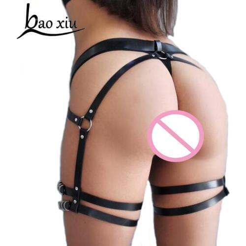 New Retro PU Leather Sexy Belts men women Pin Buckle Garters Gothic punk Harness Belt Fashion Decoration Female Body Straps