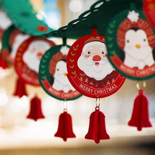 Christmas Decorations For Home Christmas Pull Flag School Mall Christmas Pull Flower Pendant Christmas Party Decorations