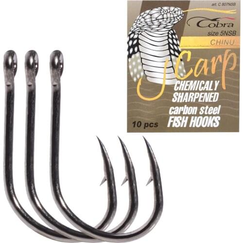 High Carbon Steel Fishing Hook 3#-12# Ring Eye Carp Fishhooks Shape Barbed Hook Japan Fishing Tackle