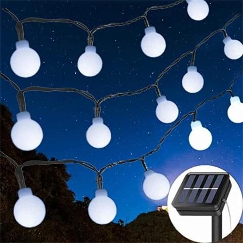Solar Led Lights Outdoor Solar Garden Light Garland Balls Solar Lights Garden Decor Garland Street Solar Power Christmas Lights