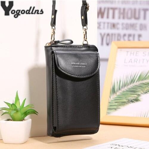 Women Brand Mini Crossbody Shoulder Bag PU Leather Cell Phone Pocket Ladies Card Holders Purse Female Fashion Clutch Handbags