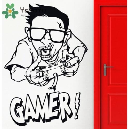 Video Game Sticker Play Gaming Posters Gamer Vinyl Wall Decals Parede Decor Mural Video Game Stickers NY-45