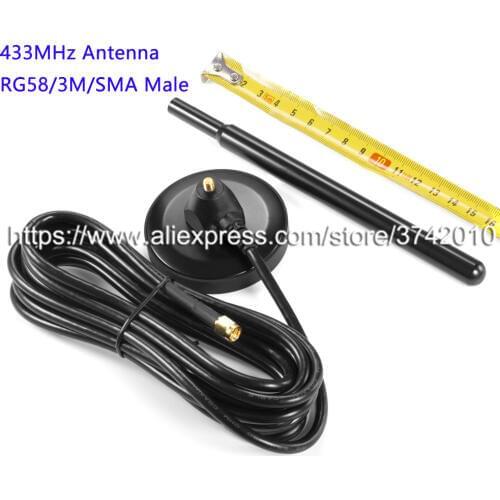 High Gain Omni directional 30dBi 433MHz Antenna Magnetic Base 3m extension cable RG58