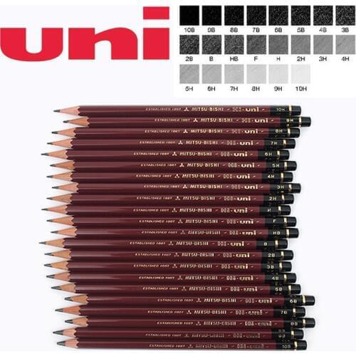 Japanese Brand 3 Pieces/lot Japanese UNI HI UNI The Most Advanced Drawing Pencil 22 Type of Hardness