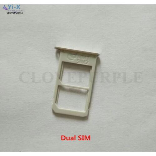 1PCS Dual/Single SIM Card Tray Slot Holder Adapters for Samsung Galaxy Note 5 Note5 Repair Parts