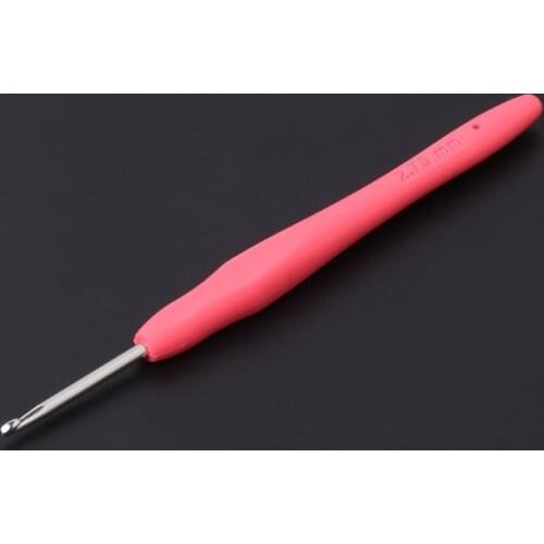 YYSD 1PC Metal Knitting Needles Crochet Hooks Tool With Ergonomic Grips 0.5-2.75mm