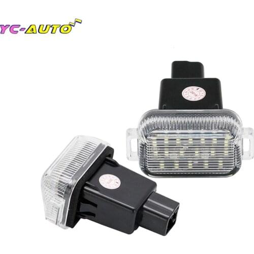 2PCS Car Led LED License Number Plate Light Replace Bulb Car White Rear Tag Lamp For Mazda A/T Aka For Mazda 6 2014-2017