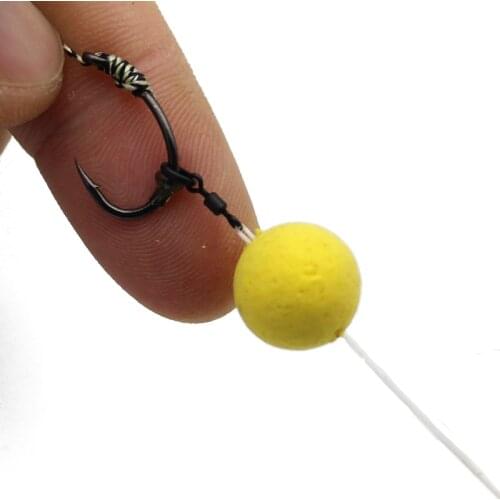 20PCS Carp Fishing Flexi Ring Swivel with Ring Fishing Hair Rig Quick Change Swivel for Carp Fishing Terminal Accessroei Tackle