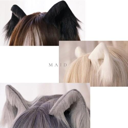 2019 new high quality Cat ear detachable original hair band plush animal ear lolita headwear cute cute animal ear