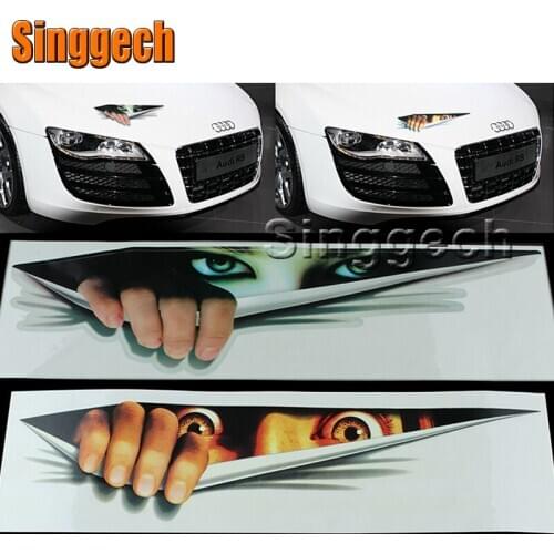 3D Eyes Peeking Monster Car stickers For For Peugeot 307 206 308 407 207 2008 3008 508 406 208 For Buick Excelle Encore