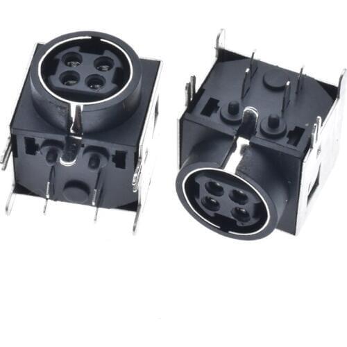 4pin DC power terminal Female Jack DIN Connector PS2 4Pins Connection Shielded Port High Quality